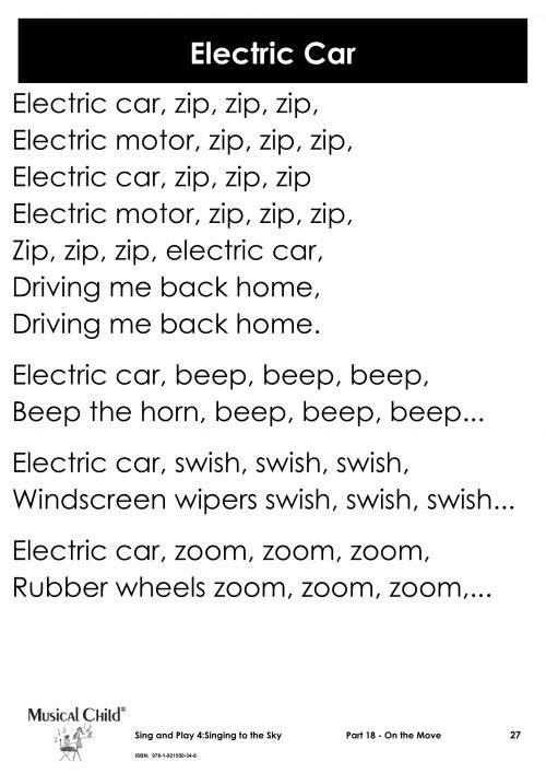 Lyric Chart Electric Car