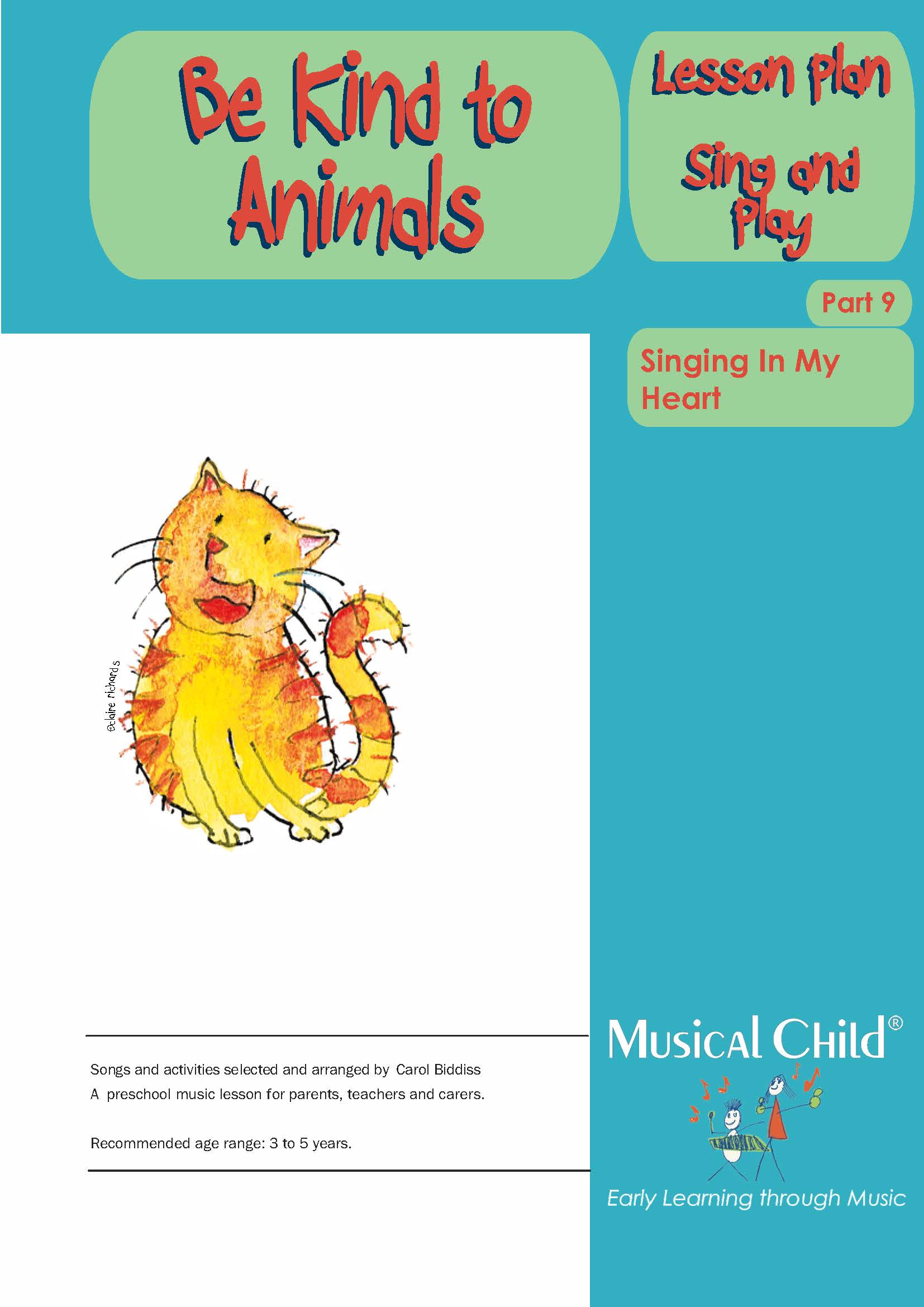 Be Kind to Animals Preschool Music Lesson Plan 8 Download