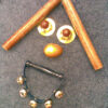 Age Appropriate instruments for 3-5 year-old in a playful face-shaped formation