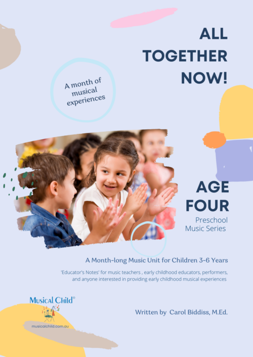 Music for four years old all together now Notes